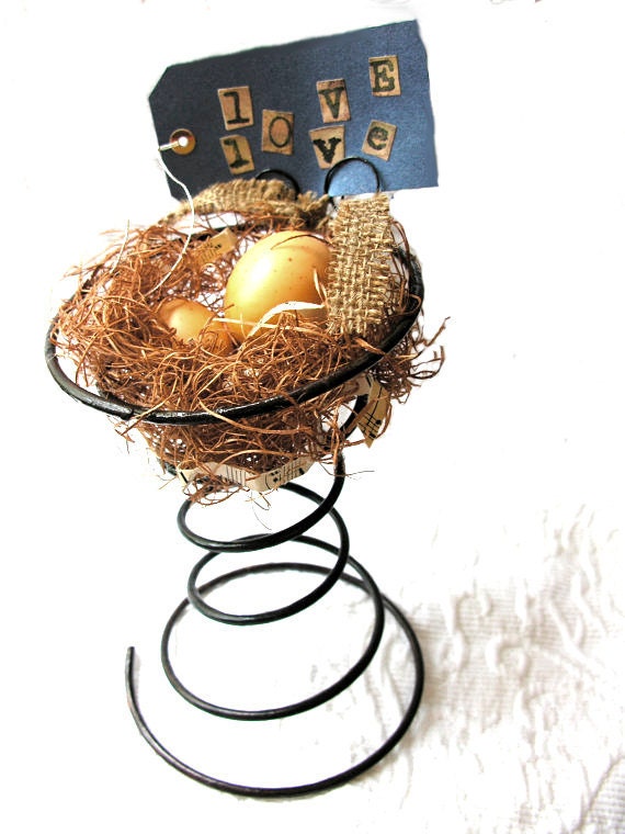 Bird Nest Bed Spring, Primitive, Woodland, Wedding