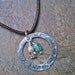 Sterling Silver Lotus Flower Leather Cord Necklace