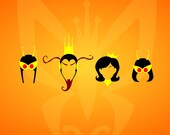 Team Monarch Minimalist Print