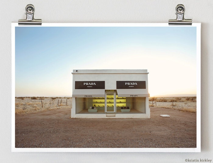 Prada Marfa Surreal West Texas Fine Art Photography 8" x 12"