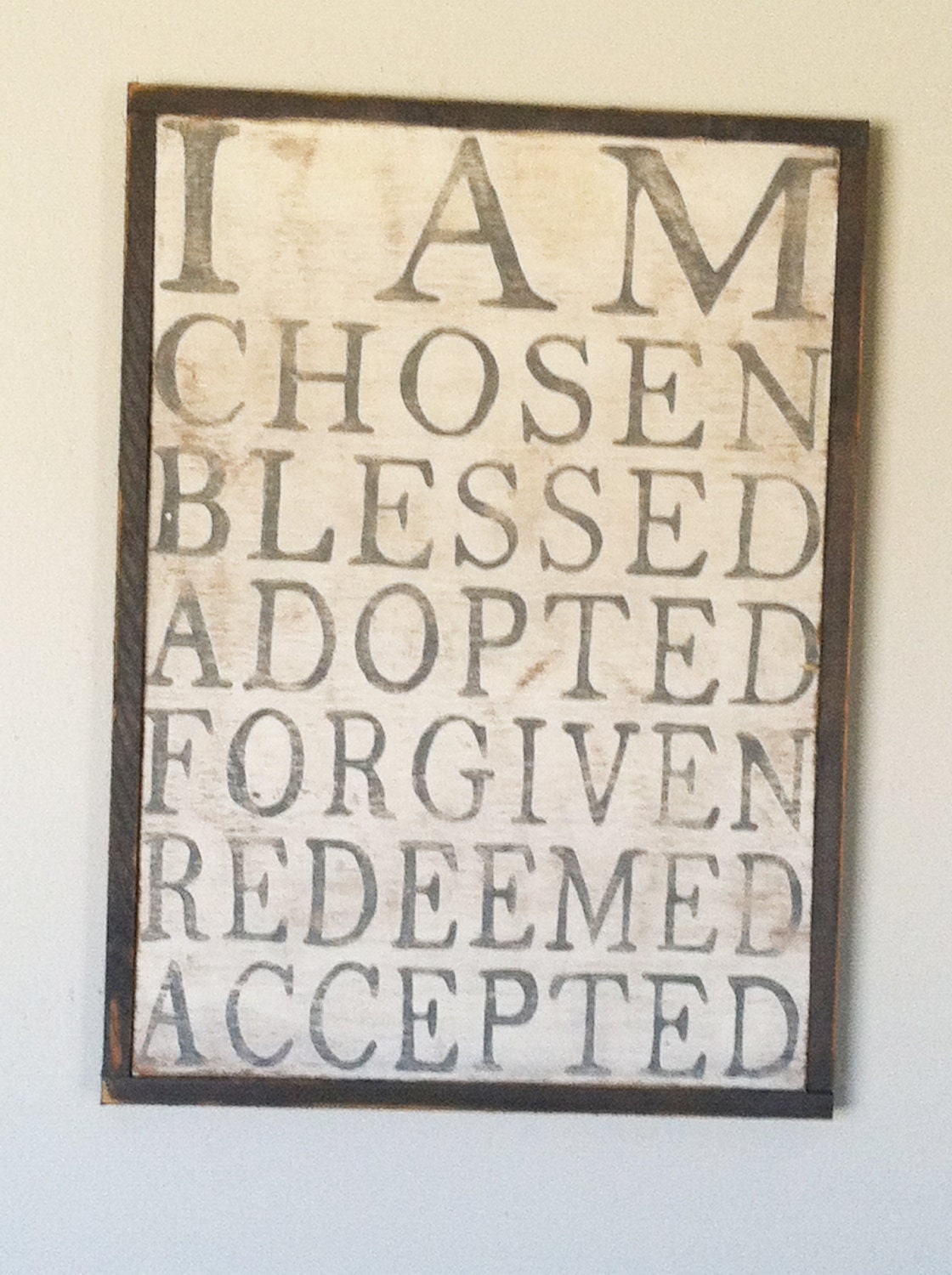I am Chosen - Hand Painted Sign
