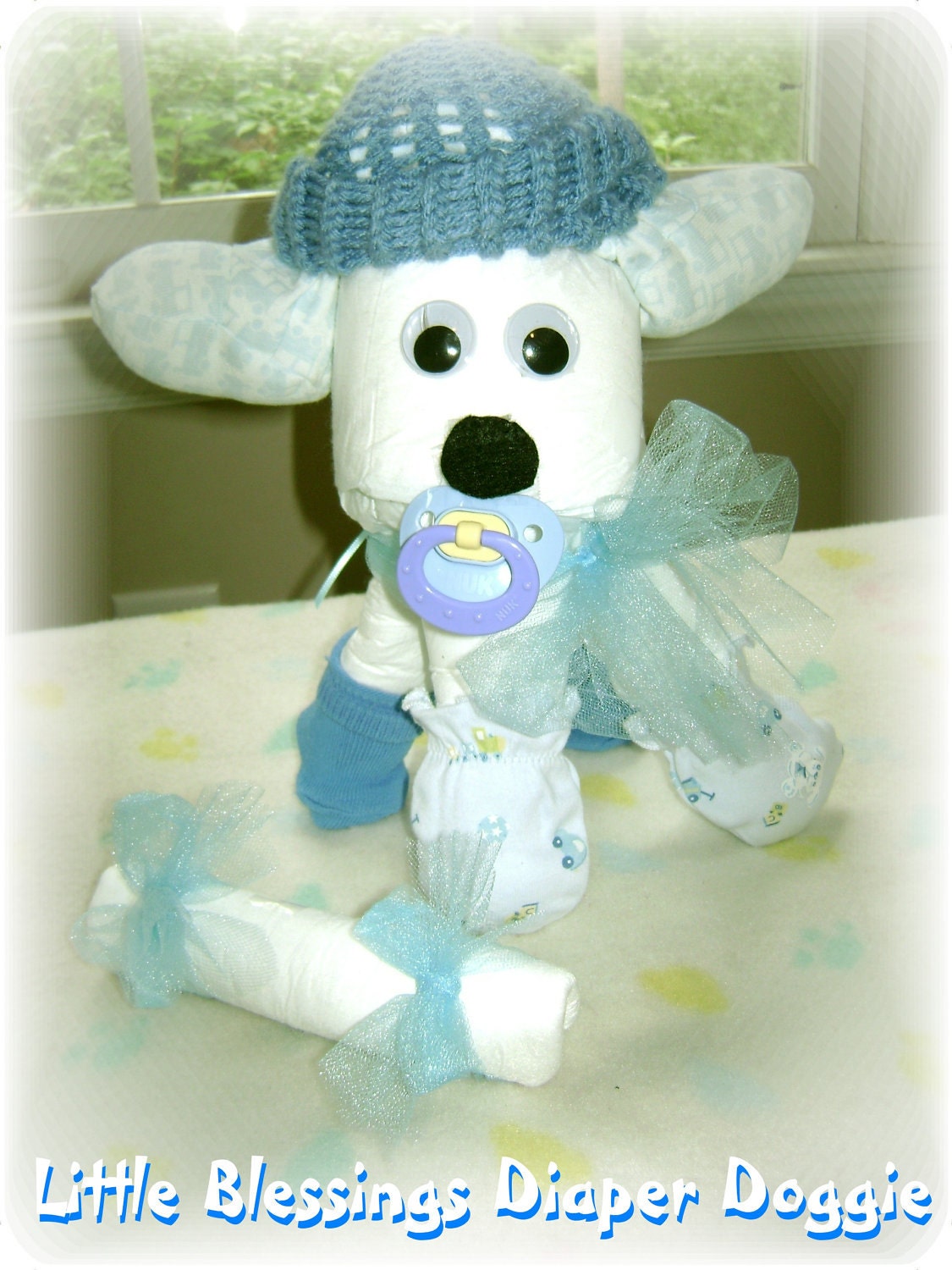 Baby Shower Diaper Doggie by Little Blessings Choose Color