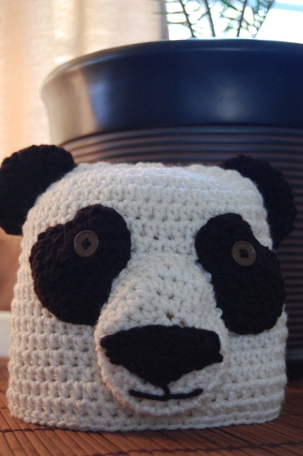 Crochet Panda Beanie