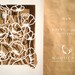 Poppy Flowers papercut guest registry poster