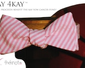 Pink Seersucker Play 4Kay Bow Tie