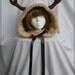 Soft & plush faux fur lined deer hood --made to order--
