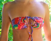 Color Burst 6 Way Halter/ Bandeau Bikini Top