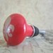 Wine Bottle Stopper - Red Fleur De Lis Wine Stopper