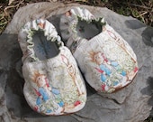PETER RABBIT in the Garden Baby Shoes--Baby's First Shoe