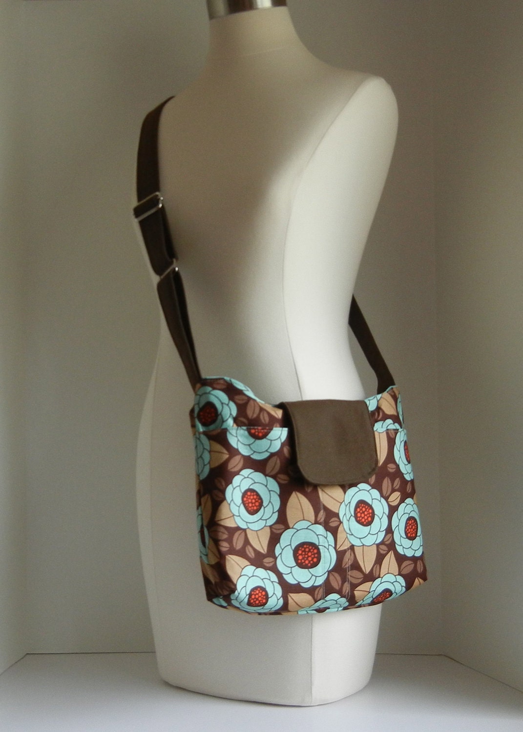 Cross Body Messenger Tote Bag Purse, Ready to Ship