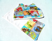 Baby and Toddler Gift Set Matching Bib and Burp Cloth Dinosaur