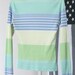 s a l e / / / 90s Esprit Cool-Tone Pastel Striped Ribbed Long Sleeved Shirt / / / s a l e