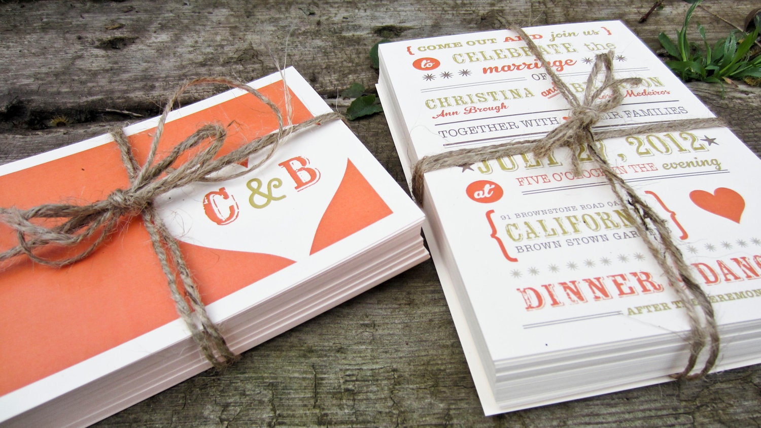 Wedding Invitation : Rustic Country