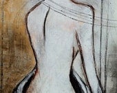 20x24 Original Bathing Woman Painting SOLD