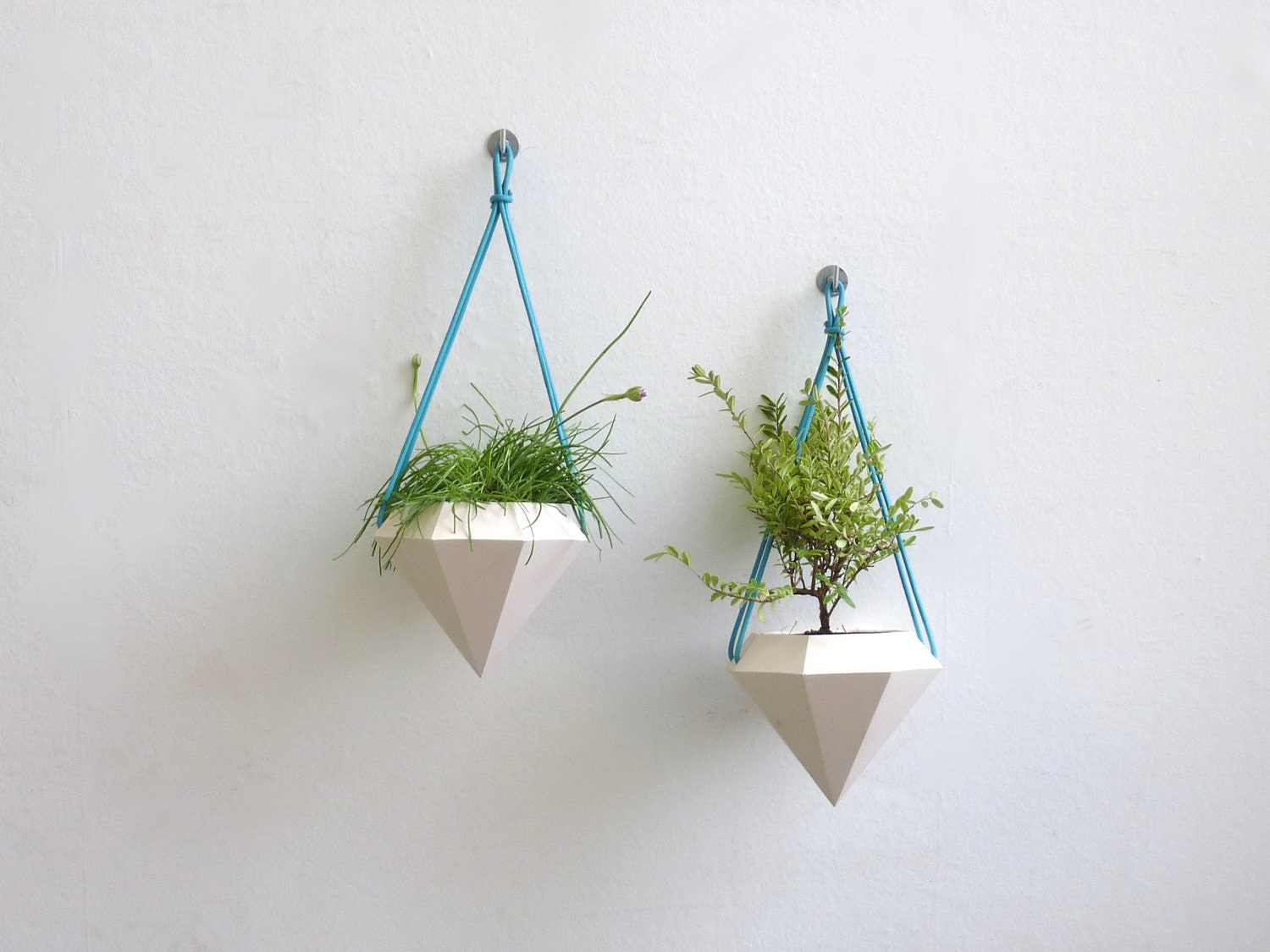 Diamond Hanging Planter - Pair