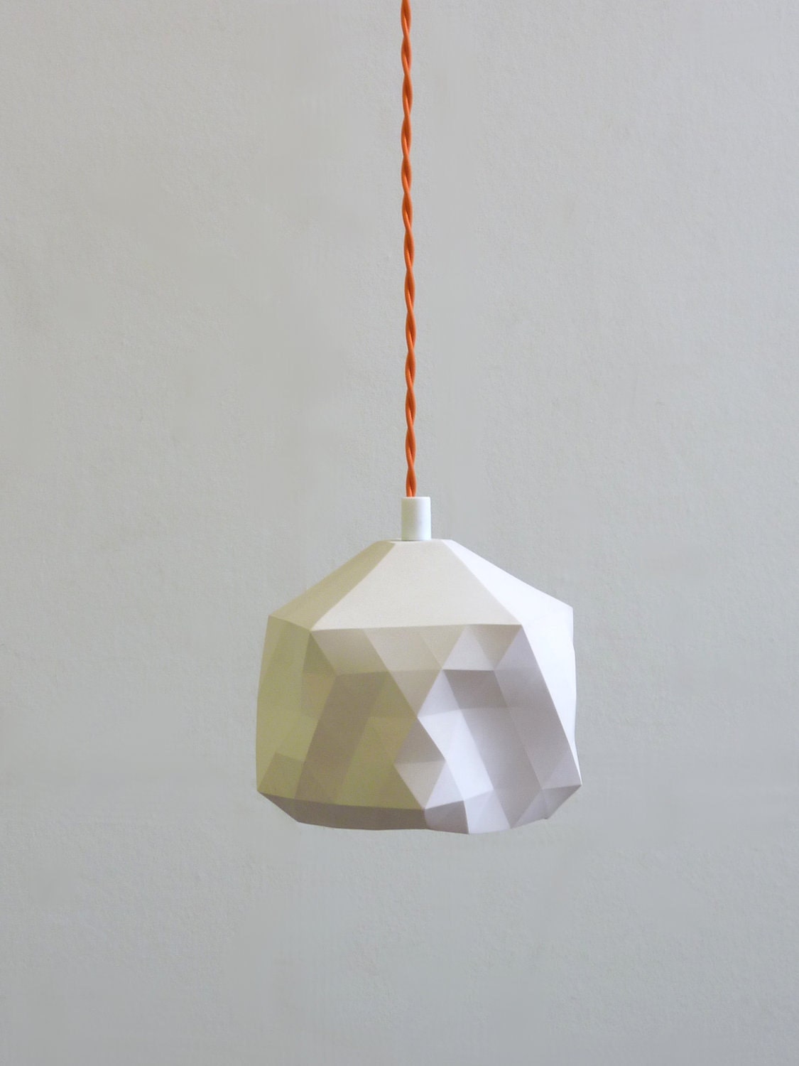 faceted pendant light