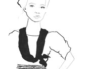 Fashion Illustration Print: The Start 8.5 x 11