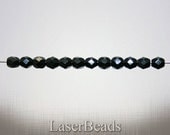 4mm Black Czech Fire Polished Beads (50)