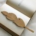 Bookmark in reclaimed wood with recycled copper rivets eco gifts under 25
