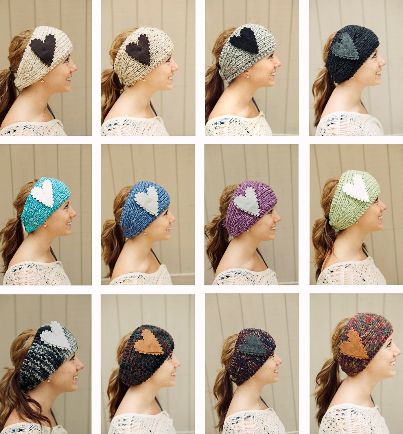 Aqua Knitted Headband - READY TO SHIP for Easter