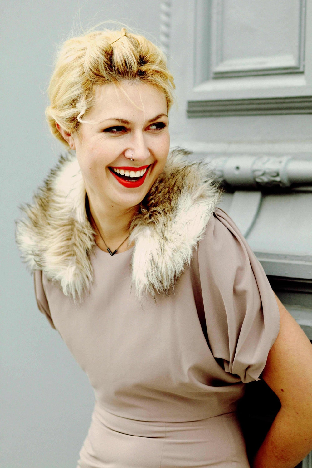 the Silver Chevron necklace