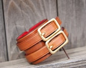Brown Leather cuff bracelet " the cheapster " Carved Tooled Recycled Stitched Bangle Wristband Black Rustic Jewelry OOAK Distressed Vintage