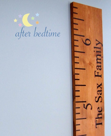 Oversized Wooden Ruler Growth Chart