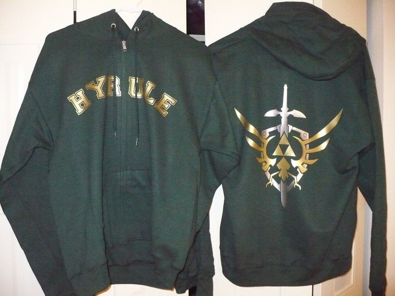 Zelda Hoodie Hyrule Design (Zip-Up)
