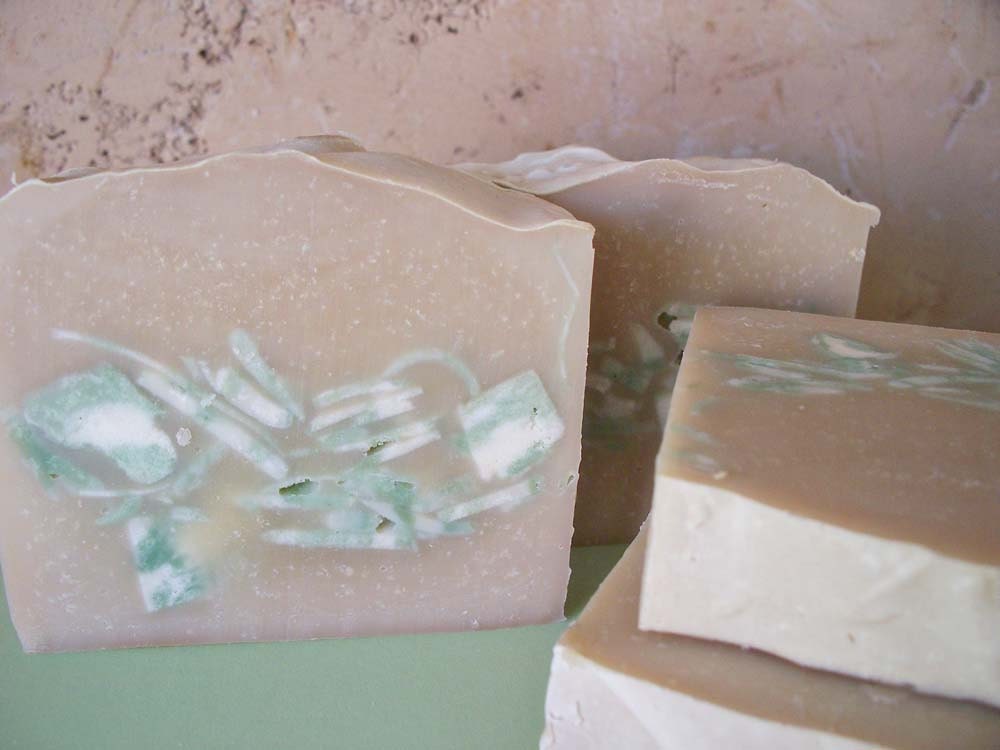 Vanilla Mint Soap with Eucalyptus, Peppermint and Spearmint Essential Oils