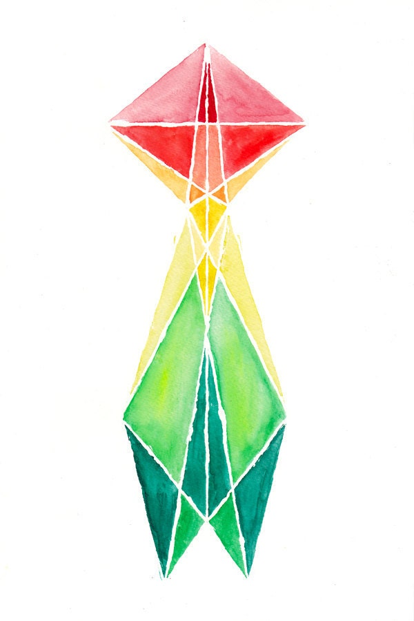 Geometric Tulip - Limited Edition Print