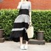 Linen Contrast Color Long Dress- Made to order