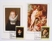 First Day of Issue Postcards, Premier Jour, Set of 10, Peter Paul Rubens Paintings, Russian USSR Painters - Flowers