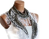 Leopard patterned woman scarf. Turkish Scarf  fabric fringed guipure .. bandana, headband, wedding, wedding dresses, authentic,