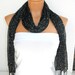 Latest Fashion Black bright sequined scarf, shawl, unique design for 2012