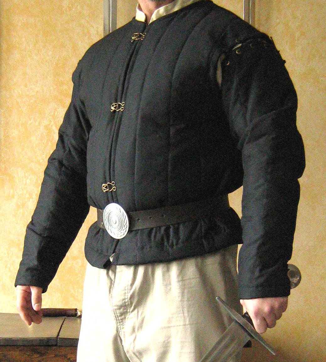 Medieval Celtic Viking Armor Padded Short Gambeson Long Sleeves