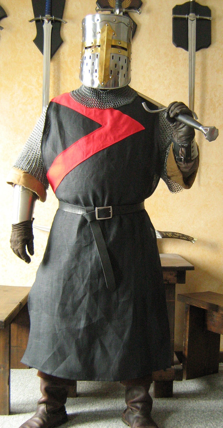 Medieval Knight Heraldry SCA Surcoat Tunic Tabard