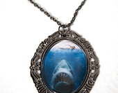 Jaws Cameo Necklace