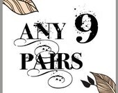 Any 9 Pairs - You Choose The Colors - Handmade Earrings by EarSugar