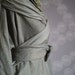 Stretchy gray cotton tunic,sweater,vest, wrap,jacket