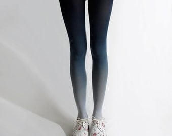 BZR Ombré tights in Navy
