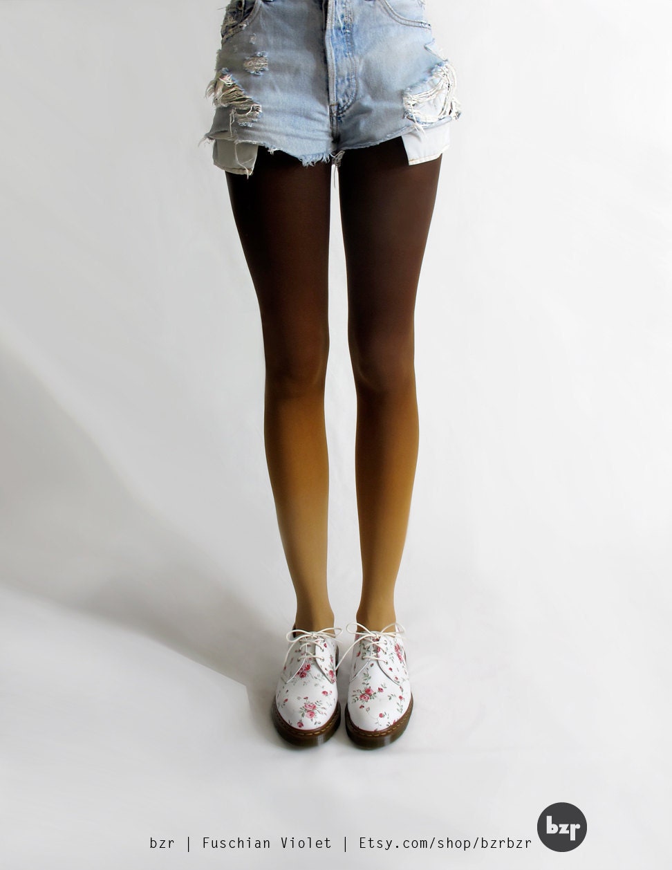 BZR Ombré tights in Animal