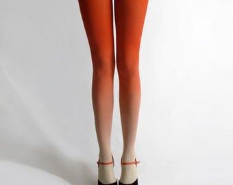 BZR Ombré tights in Sunset