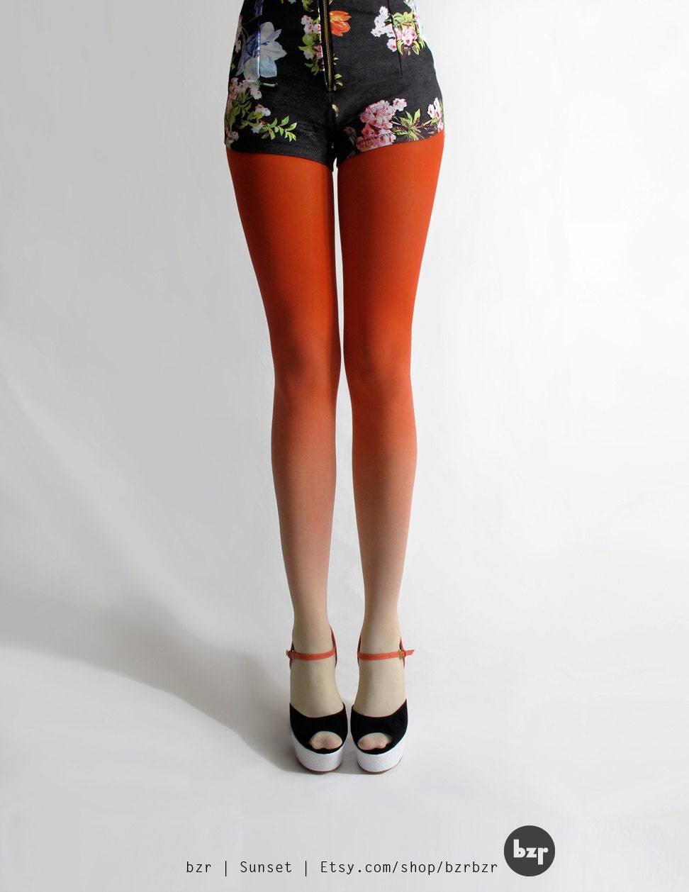 BZR Ombré tights in Sunset