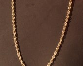 Small Loop Twisted Brass Chain