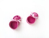 Baby Girl pink  Sandles , pink bay shower sandals, baby  barefoot