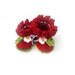 Baby Girl red  Baby Booties with strawberry decoration - baby shower gift
