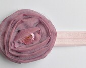 Fabric Flower Headband - Purple Headband - Baby Headband Flower