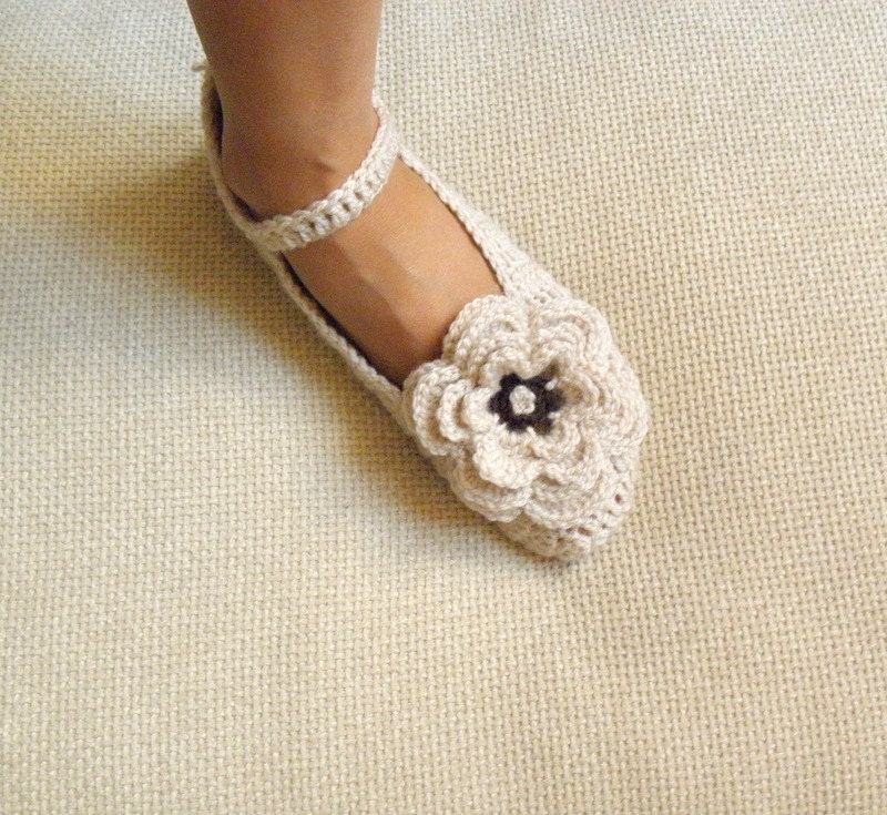 Pattern PDF - Mary Jane slippers - crochet - DIY tutorial - Quick and easy - Instant Download