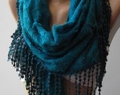Turquoise scarf /shawl