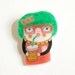 IRENE - shrink plastic brooch